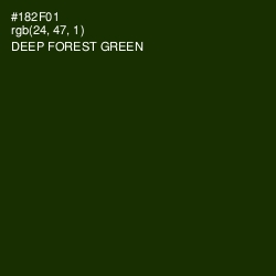 #182F01 - Deep Forest Green Color Image